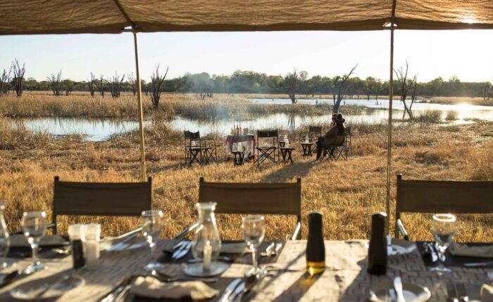 safari camping au Botswana