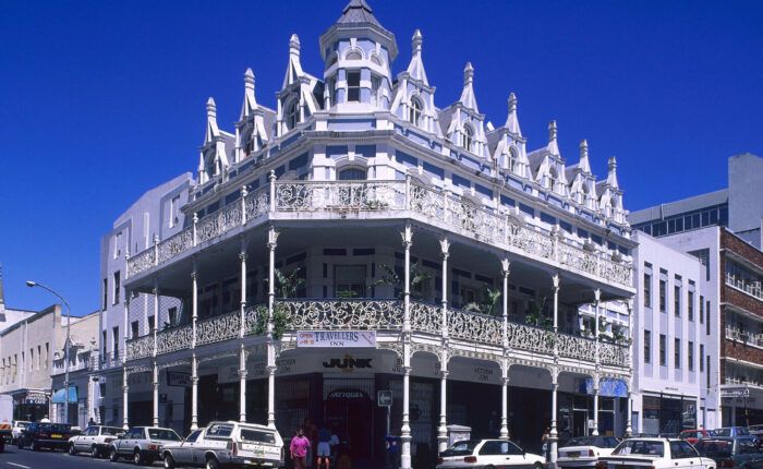 Vieille maison de style victorienne dans le centre de la ville du Cap en Afrique du Sud